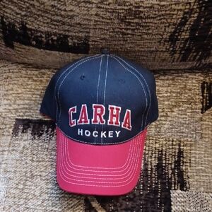 4/$80 New Navy & Red "CARHA HOCKEY" Cap - Adult O/S